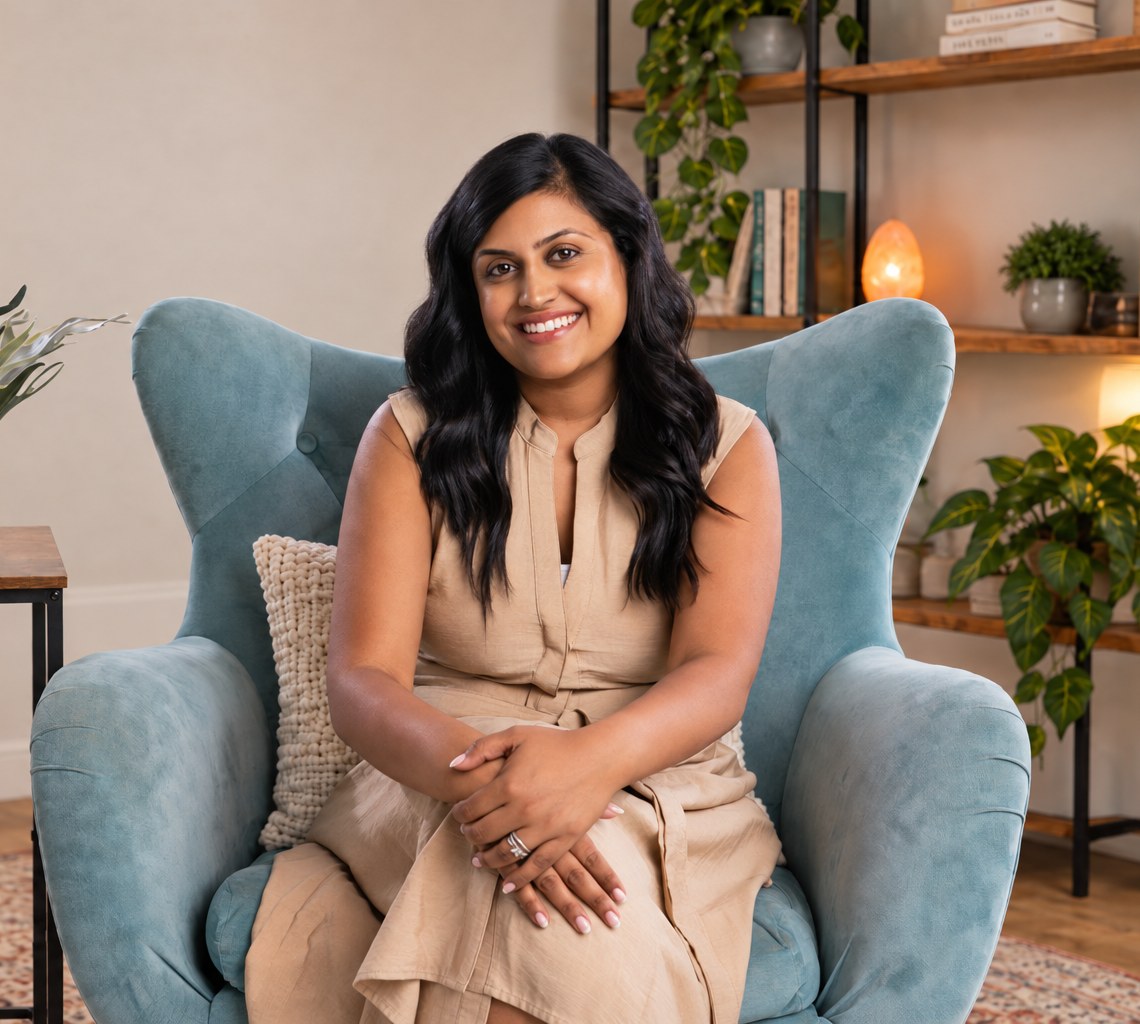 Dr. Neha Pancholi-Patel in the Heart Space consulting room